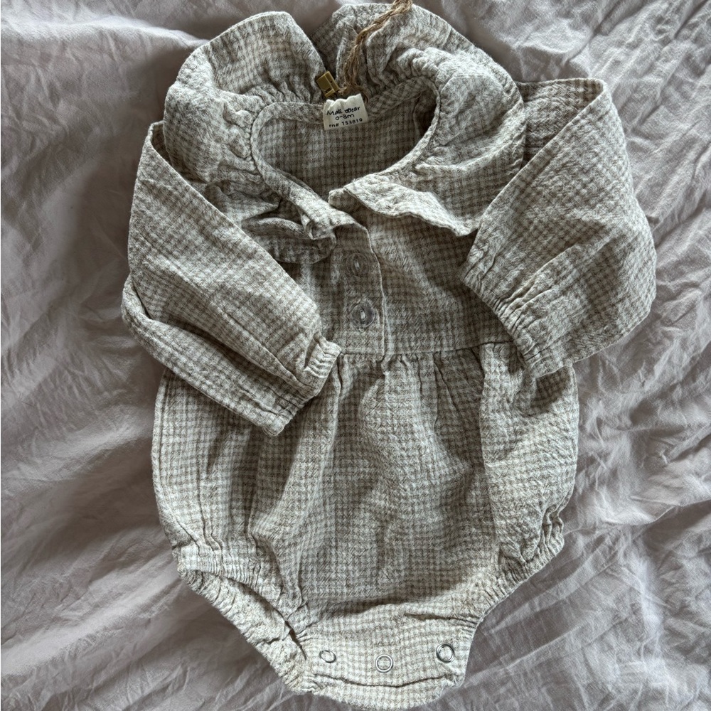 Olive and Cradle 0-3 month bubble romper